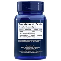 Life Extension Pantothenic Acid Capsules