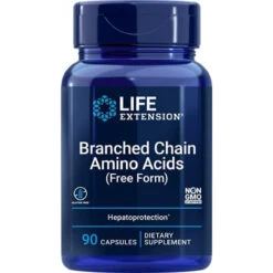 Life Extension Branched Chain Amino Acids - Promotes Muscle Recovery After Exercise - Gluten-Free, Non-GMO – 90 Capsules