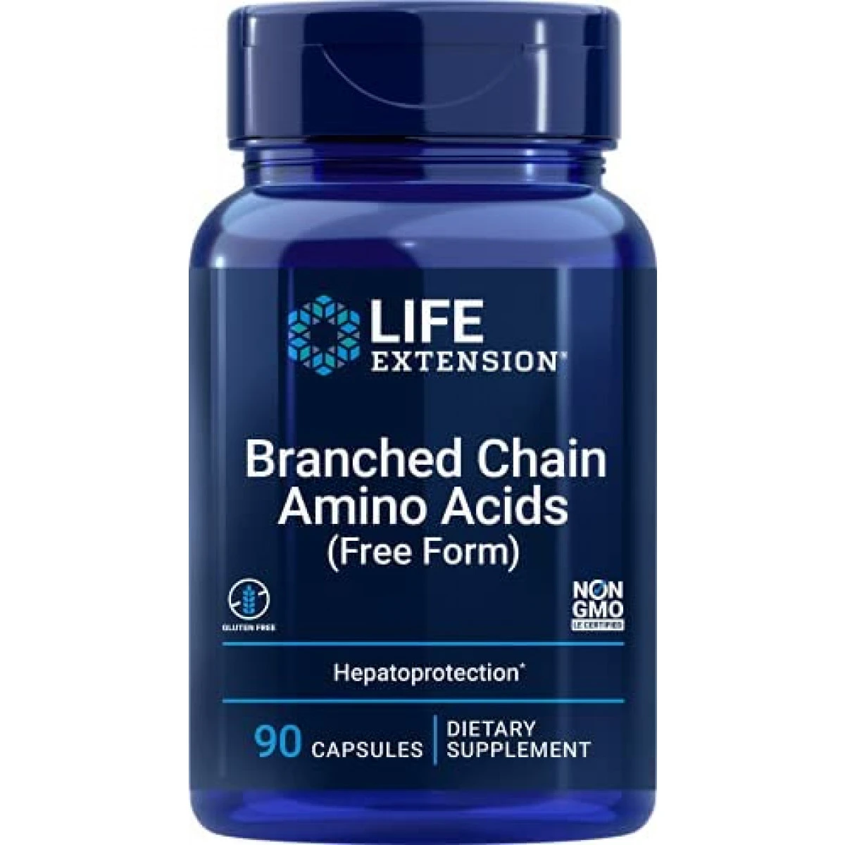 Life Extension Branched Chain Amino Acids - Promotes Muscle Recovery After Exercise - Gluten-Free, Non-GMO β 90 Capsules