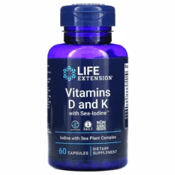 Life Extension Vitamins D And K With Sea-Iodine 60 Caps