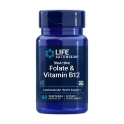 Life Extension BioActive Folate & Vitamin B12 90 Vege Capsules