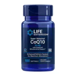 Life Extension Super Ubiquinol CoQ10 With Enhanced Mitochondrial Support 50mg, 100SG