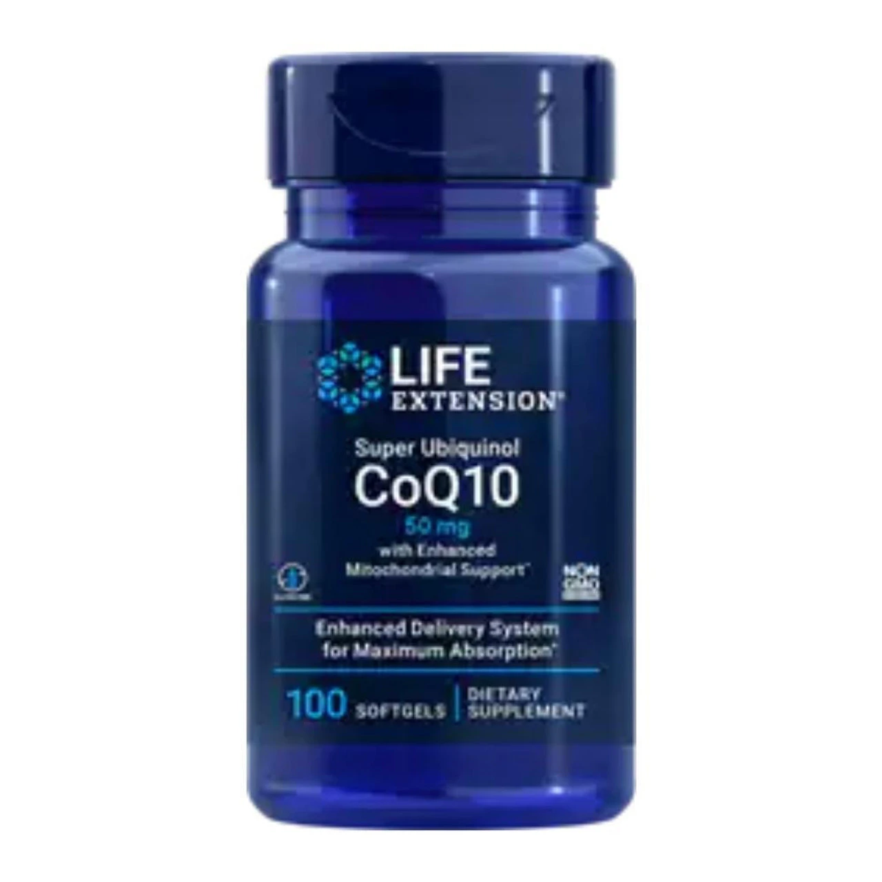 Life Extension Super Ubiquinol CoQ10 With Enhanced Mitochondrial Support 50mg, 100SG