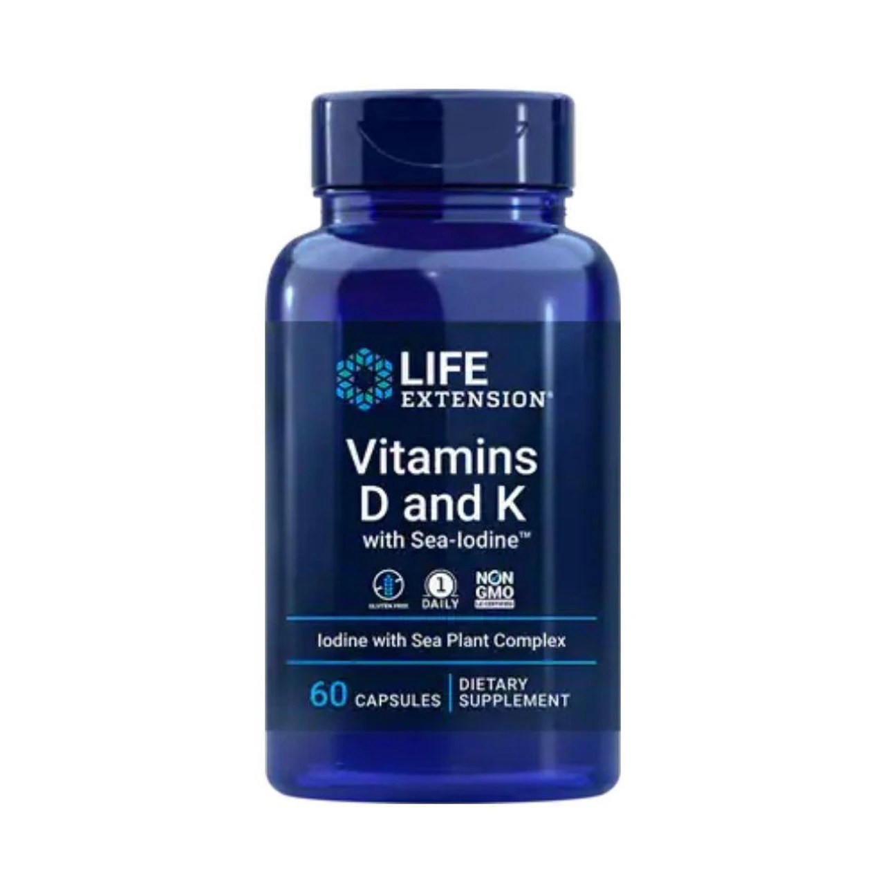Life Extension Vitamins D And K W/ Sea-Iodine 60 Caps