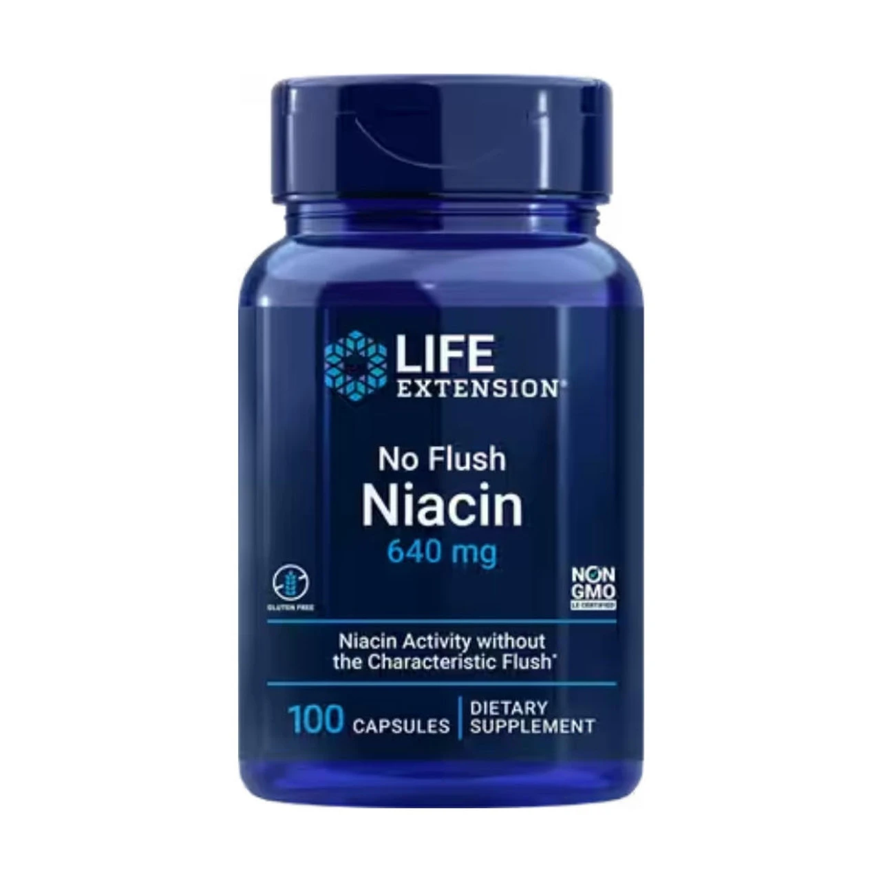 Life Extension No Flush Niacin (Inositol Hexanicotinate) 640 Mg 100 Capsules