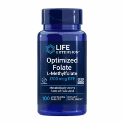 Life Extension Optimized Folate L-Methylfolate 1,700 Mcg DFE 100ct