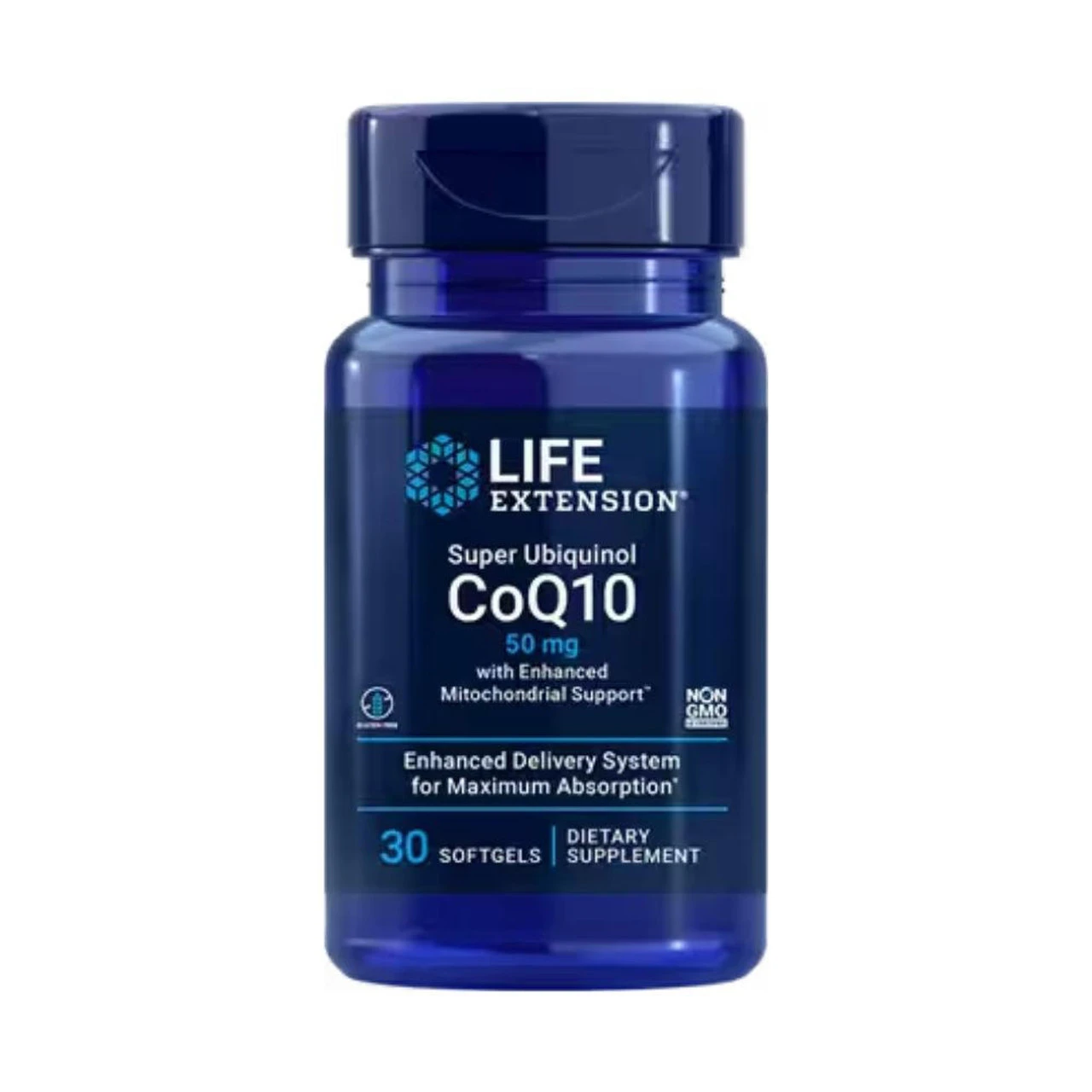 Life Extension Super Ubiquinol CoQ10 With Enhanced Mitochondrial Support 50 Mg, 30 Softgels