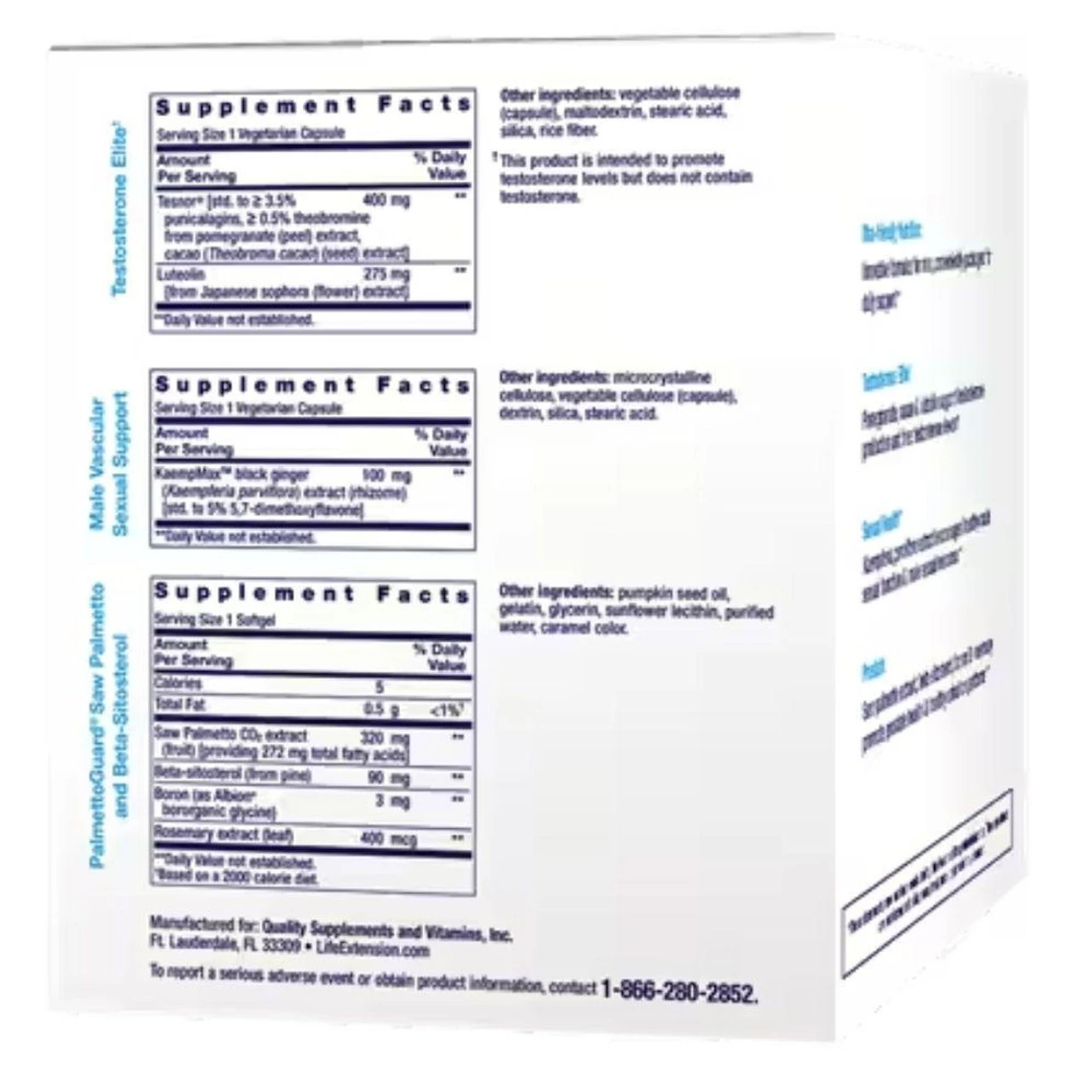 Life Extension Men's Vitality 30 Packets - Image 2