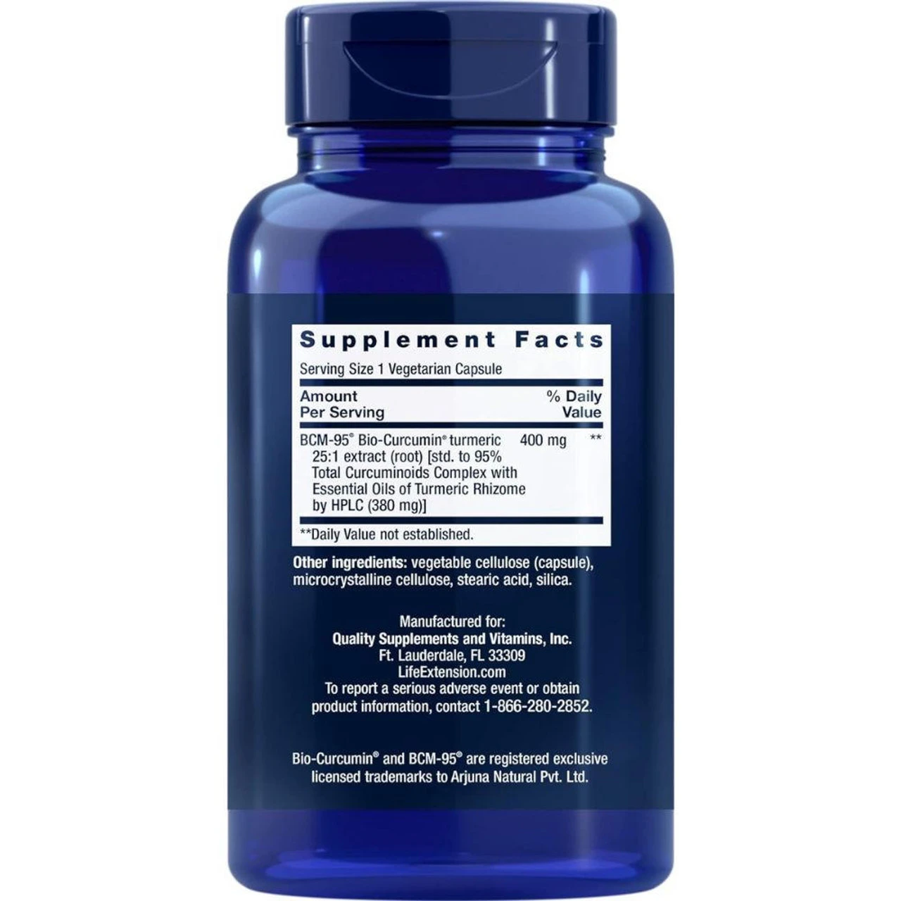 Life Extension Super Bio-Curcumin 400mg 60 Vegecaps - Image 2