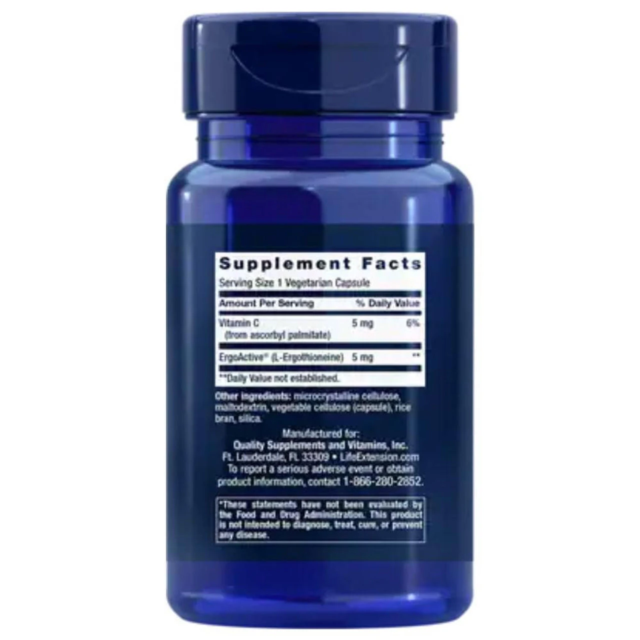 Life Extension Essential Youth L-Ergothioneine 5mg 30ct - Image 2