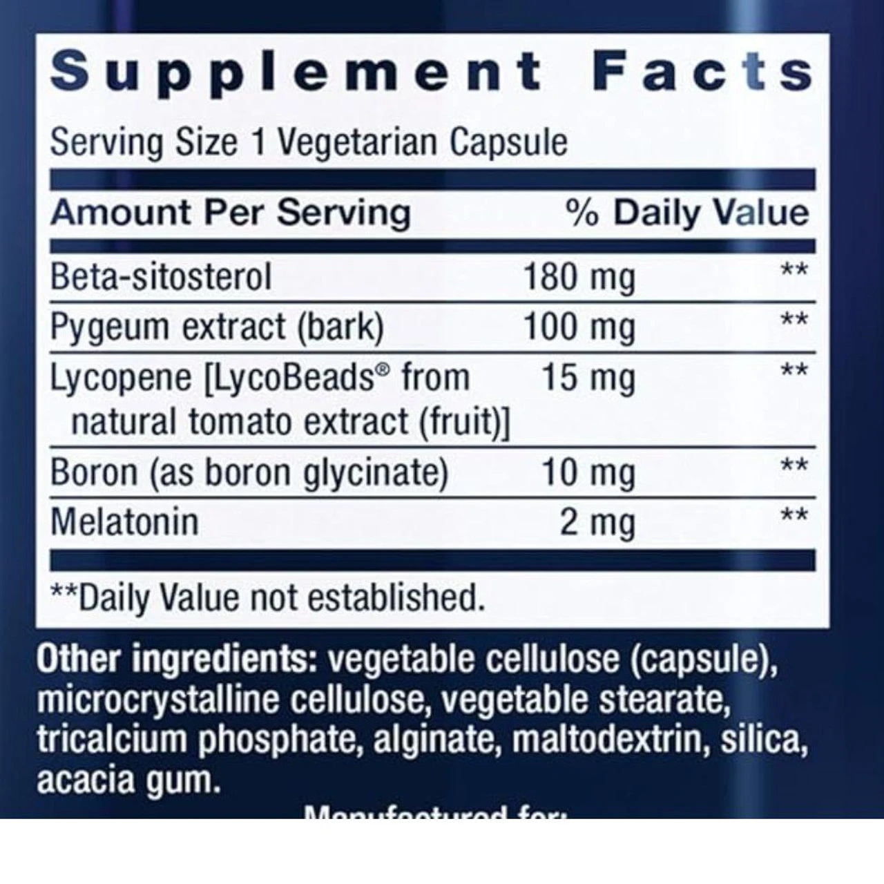 Life Extension Men's Bladder Support 30 Capsules - Image 2