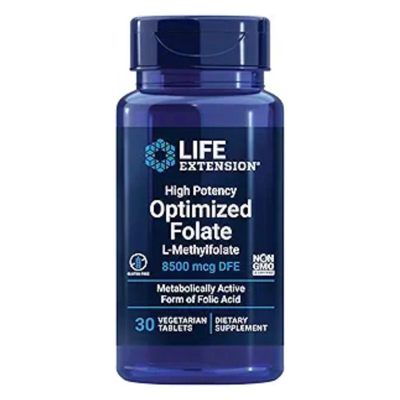 Life Extension High Potency Optimized Folate 8500mcg DFE 30ct