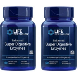 Life Extension Enhanced Super Digestive Enzymes (2 Bottles Of 60 Caps)