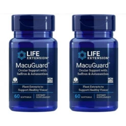 Life Extension Macuguard Ocular Support Plus Saffron And Astaxanthin, 60 Softgels (2 PACK)