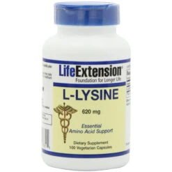Life Extension L-Lysine 620 MG 100 Veg Caps