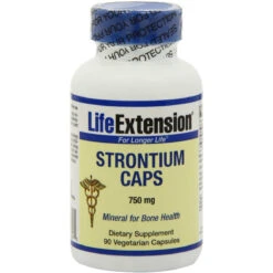 Life Extension Strontium, 750 Mg, 90 Vegetarian Capsules,