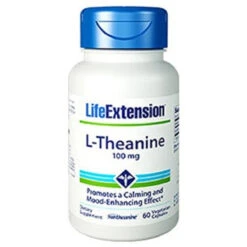 Life Extension L-Theanine Vegetarian Capsules, 100 Mg, 60 Count