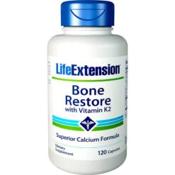 Life Extension Bone Restore With Vitamin K2, 120 Capsules