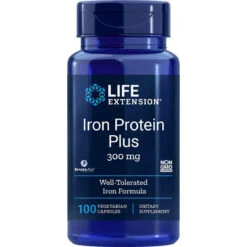 Life Extension Iron Protein Plus 300mg, 100 Capsules