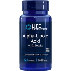 Life Extension Alpha Lipoic With Biotin 250 Mg, 60 Capsules