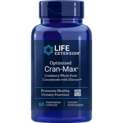 Life Extension Optimized Cran-Max Cranberry (Whole Fruit Concentrate With Ellirose), 60 Vegetarian Capsules