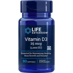 Life Extension Vitamin D3 1000 IU, 90 Softgels