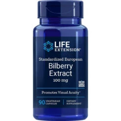 Life Extension Bilberry Extract 90 V-Capsules, 100 Mg, 90 Count