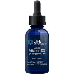Life Extension Liquid Vitamin D3 2000 Iu, Mint, 1 Fluid Ounce (02232)