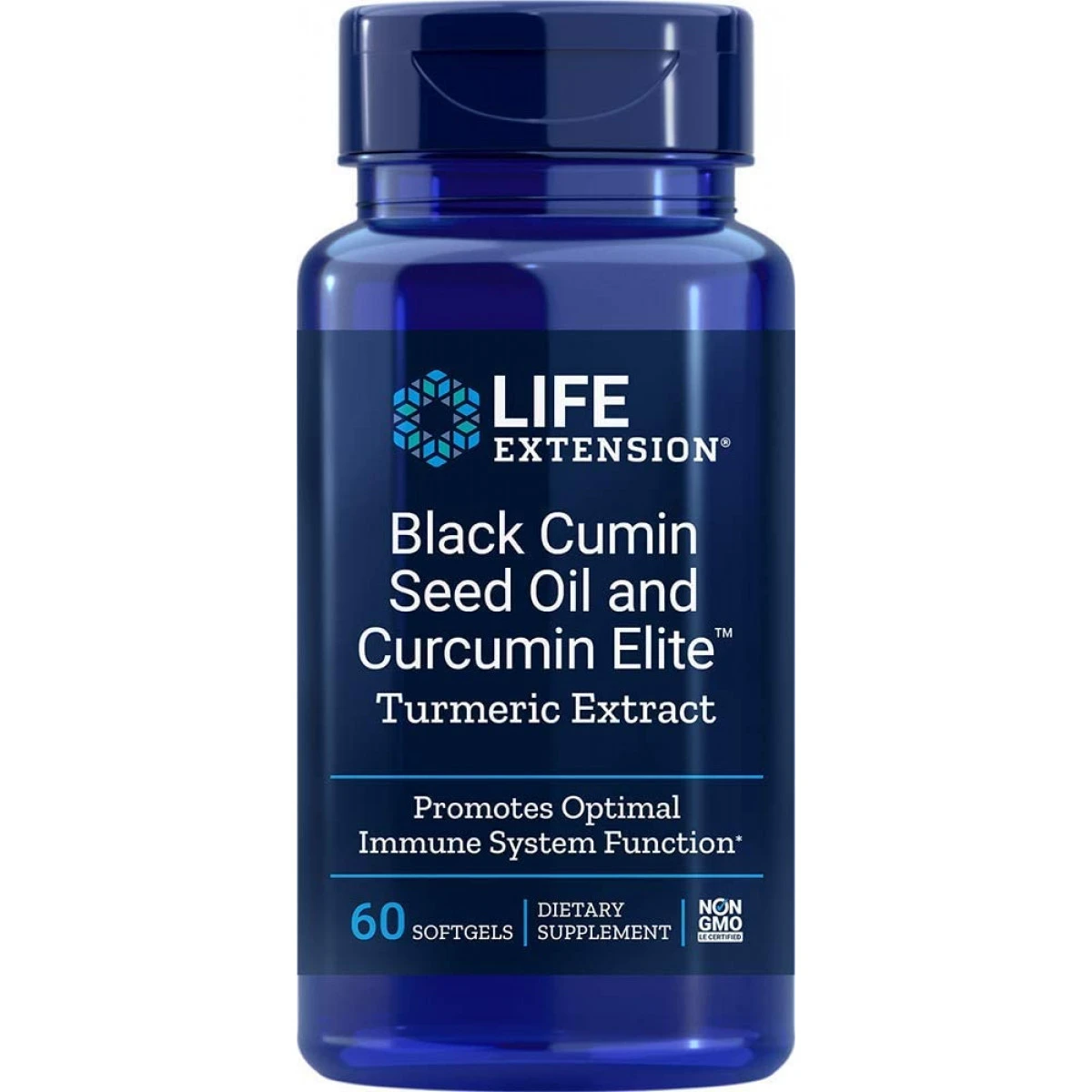 Life Extension Black Cumin Seed Oil And Curcumin Elite Turmeric Extract, 60 Softgels